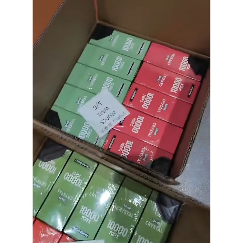 30 boîtes Uwin Crystal 10 000puffs