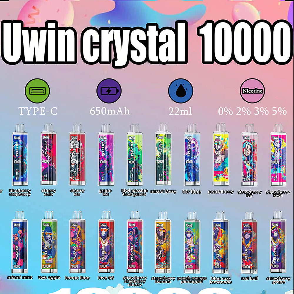 24 Boîtes de Crystal 10 000 puffs